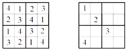 sudoku squares with numbers in them